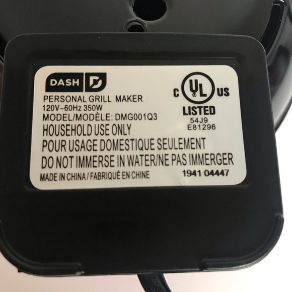 Nwt - Dash, Red Mini Maker Grill. 4” Cooking Surface, Non-Stick, 350 Watts. - Picture 3 of 12